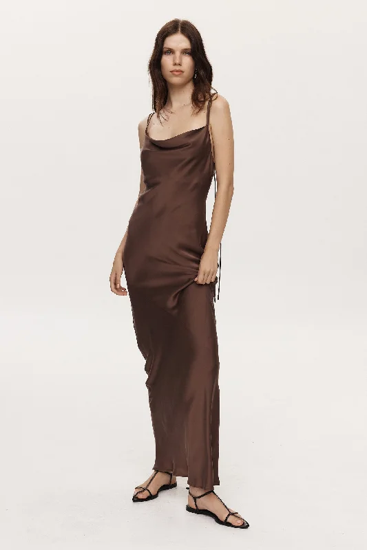 RUE DRESS - CHOCOLATE