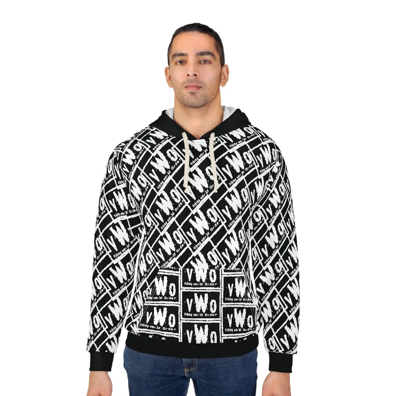 Unisex Pullover Hoodie - Black/White - VWO (Framed)