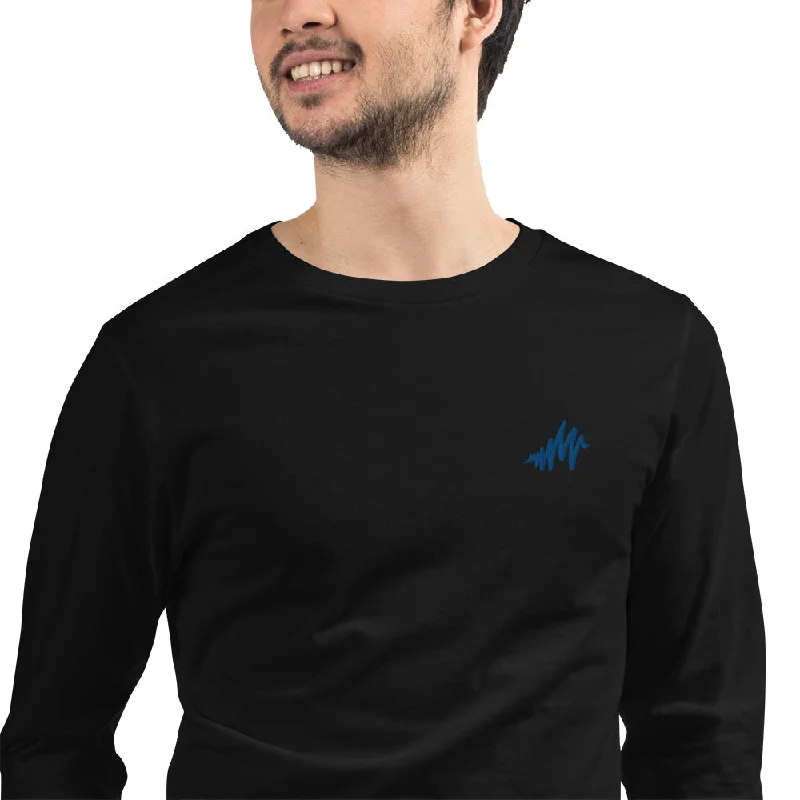 Waves | Embroidered Unisex Long Sleeve