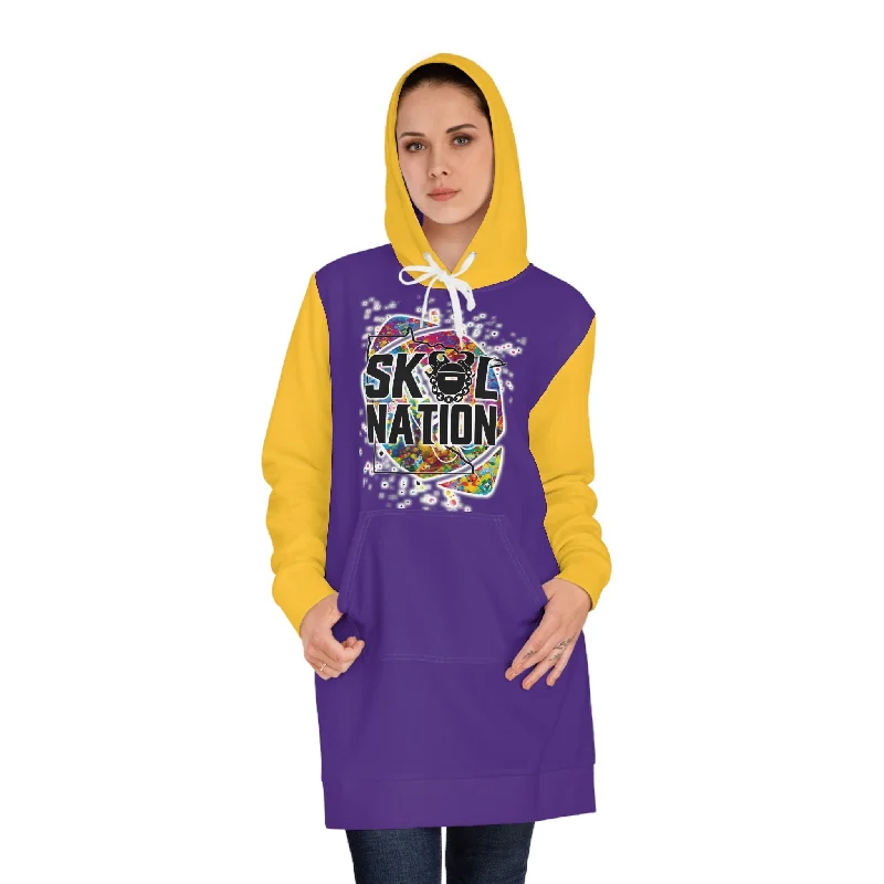 Hoodie Dress - Purple/Gold - MN Nation (Color Blast)