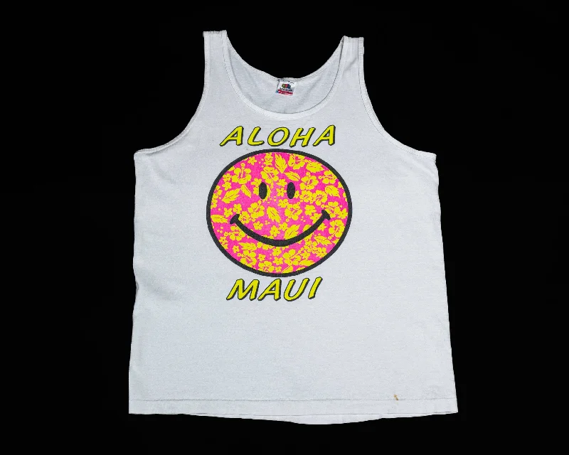 80s Aloha Maui Hawaii Tank Top - Men's Medium, Women's Large