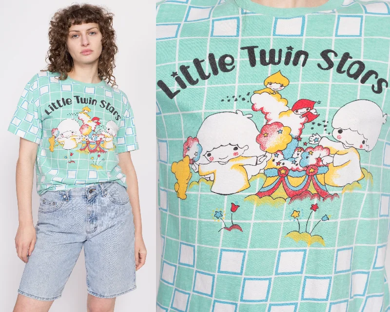 80s Little Twin Stars Sanrio T Shirt - Medium