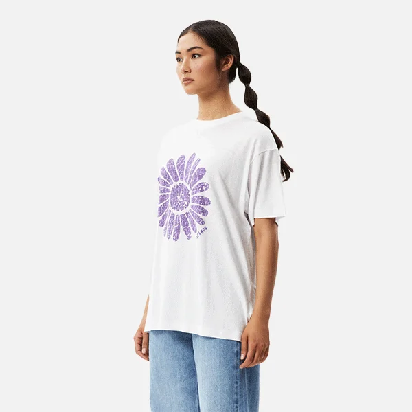 Afends Daisy Slay Oversized Tee - White