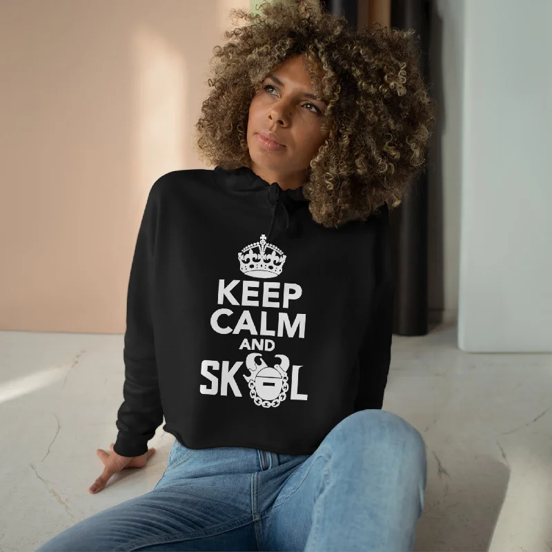 Crop Hoodie - Keep Calm