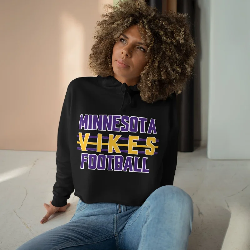 Crop Hoodie - Vikes Football