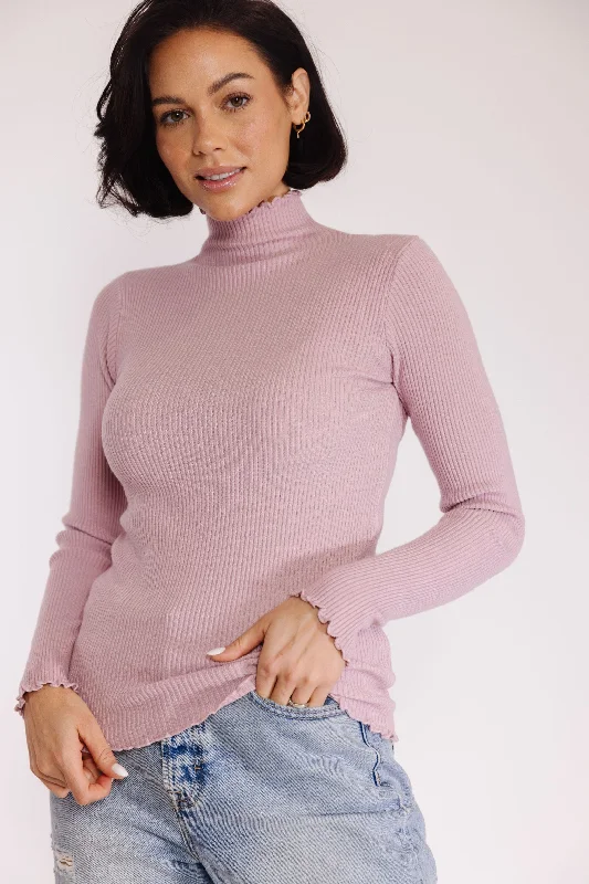 Gerald Sweater Tee in Lilac