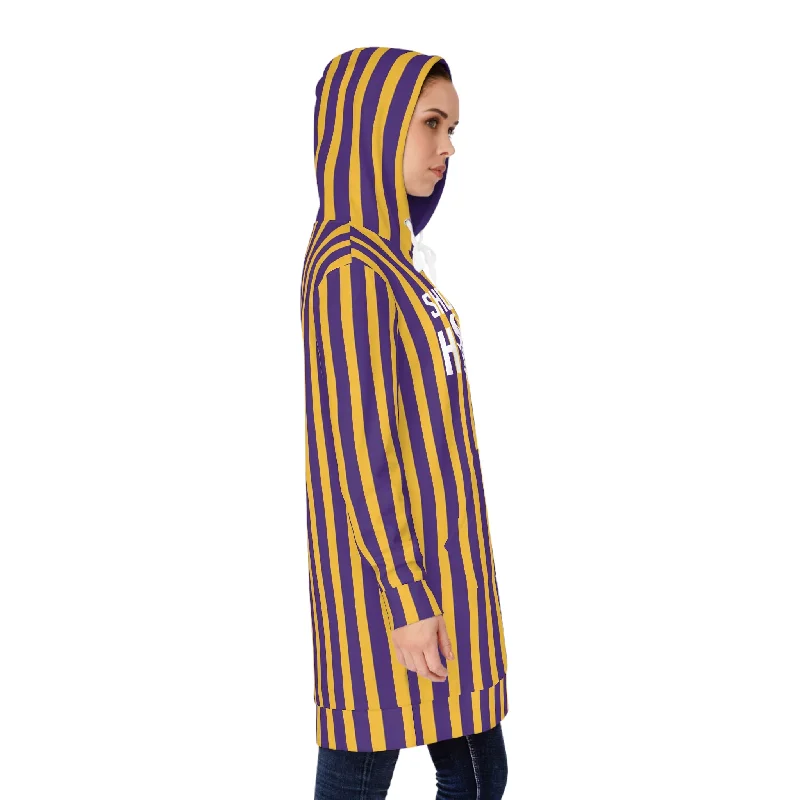 Hoodie Dress - Stripes - Show Your Horns