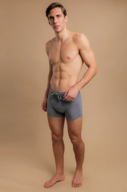 Men's Rib Drawstring Boxer Brief with Fly