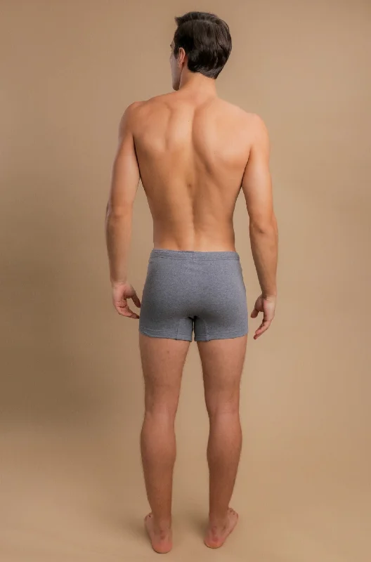 Men's Rib Drawstring Boxer Brief with Fly