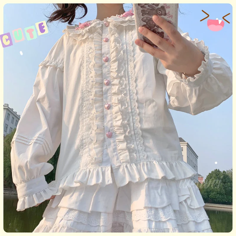 Soft girl Lolita cute shirt YV47143