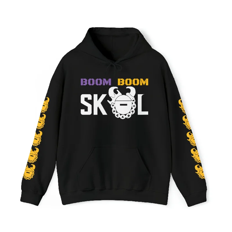 Unisex Heavy Blend™ Hooded Sweatshirt - BOOM BOOM + Game Day Helmet (Sleeves)