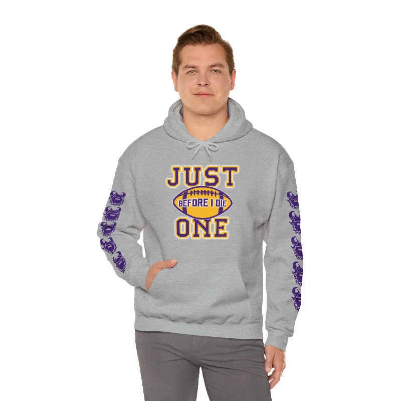 Unisex Heavy Blend™ Hooded Sweatshirt - Just ONE + Game Day Helmet (Sleeves)