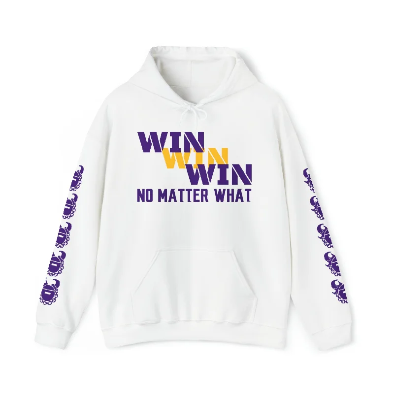 Unisex Heavy Blend™ Hooded Sweatshirt - No Matter What + Game Day Helmet (Sleeves)