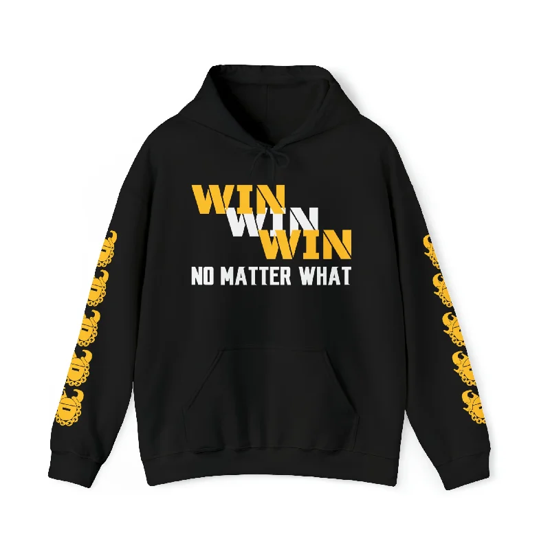 Unisex Heavy Blend™ Hooded Sweatshirt - No Matter What + Game Day Helmet (Sleeves)