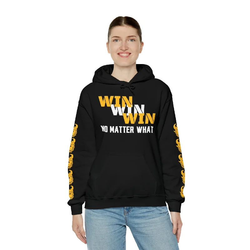 Unisex Heavy Blend™ Hooded Sweatshirt - No Matter What + Game Day Helmet (Sleeves)