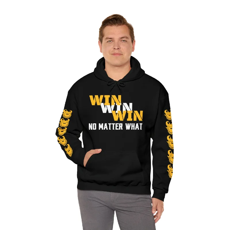 Unisex Heavy Blend™ Hooded Sweatshirt - No Matter What + Game Day Helmet (Sleeves)