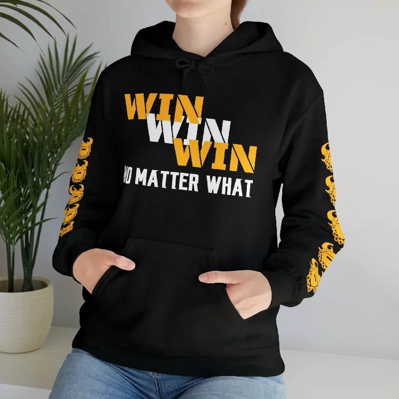 Unisex Heavy Blend™ Hooded Sweatshirt - No Matter What + Game Day Helmet (Sleeves)