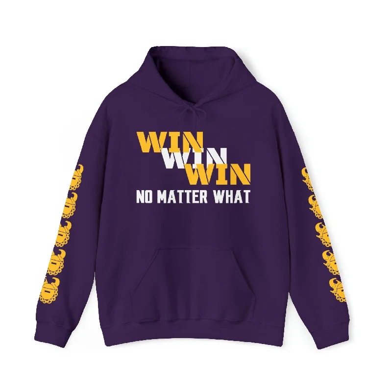 Unisex Heavy Blend™ Hooded Sweatshirt - No Matter What + Game Day Helmet (Sleeves)