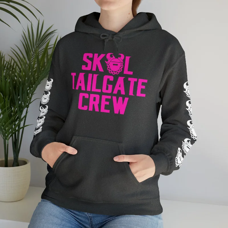 Unisex Heavy Blend™ Hooded Sweatshirt - Tailgate Crew + Game Day Helmet (Sleeves)