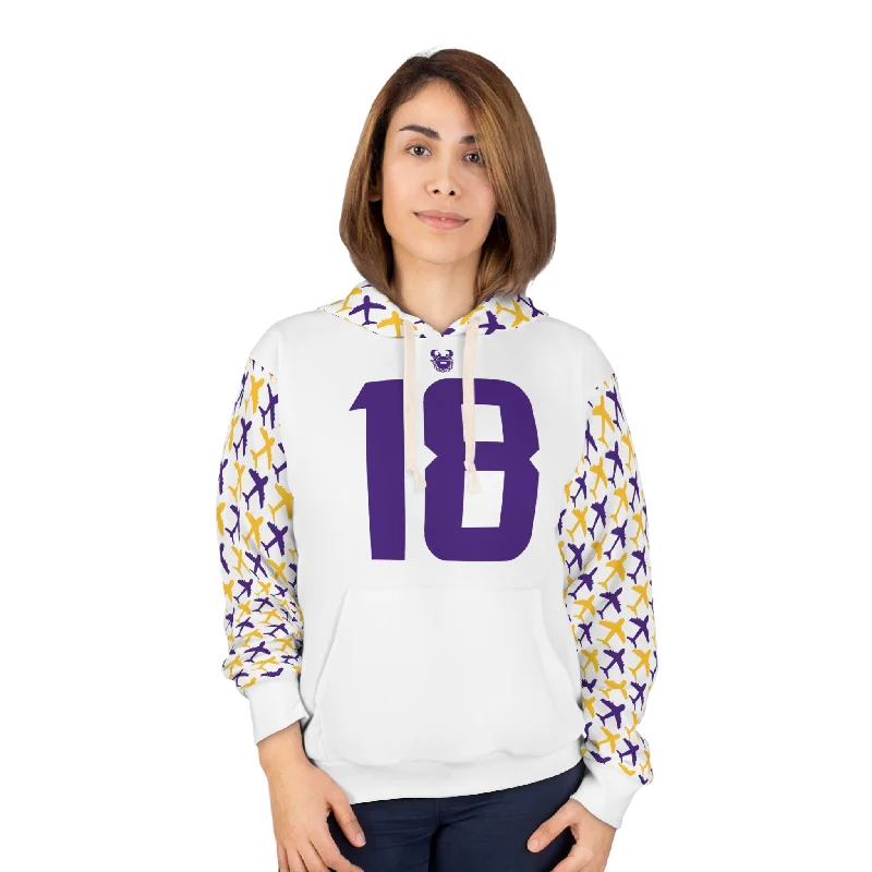 Unisex Pullover Hoodie - Jet Planes - Jersey #18