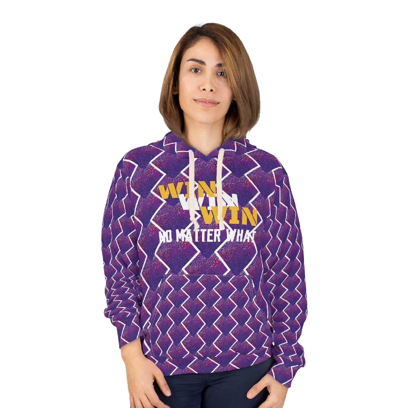 Unisex Pullover Hoodie - Purple Sparkle - No Matter What