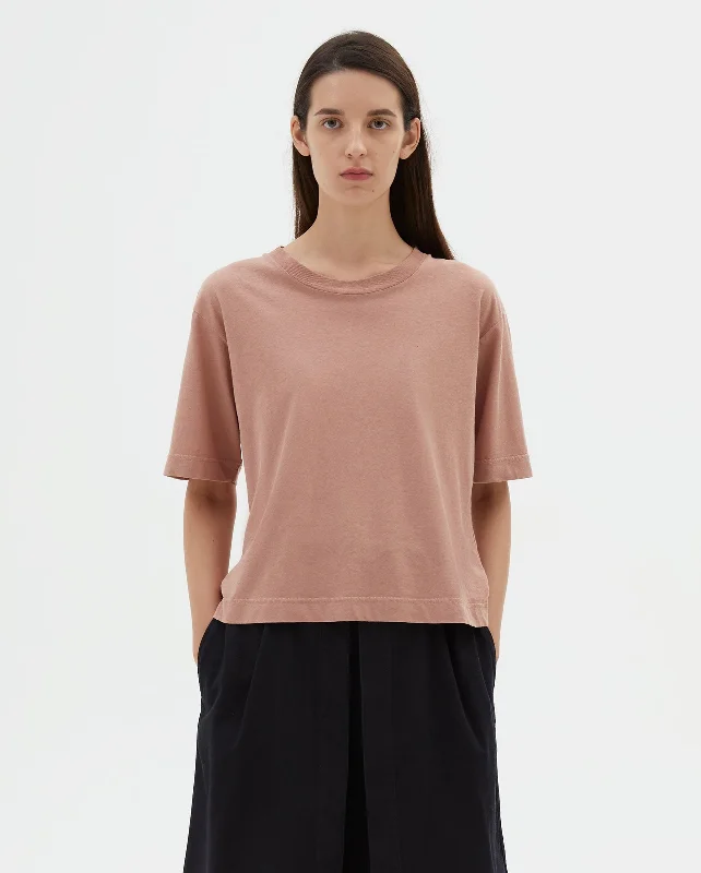 WOMENS SIMPLE T-SHIRT / PALE PINK