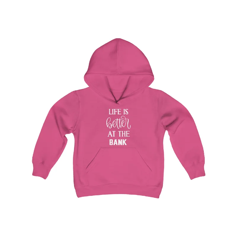 Youth Heavy Blend Hoodie - Life is Better at the BANK