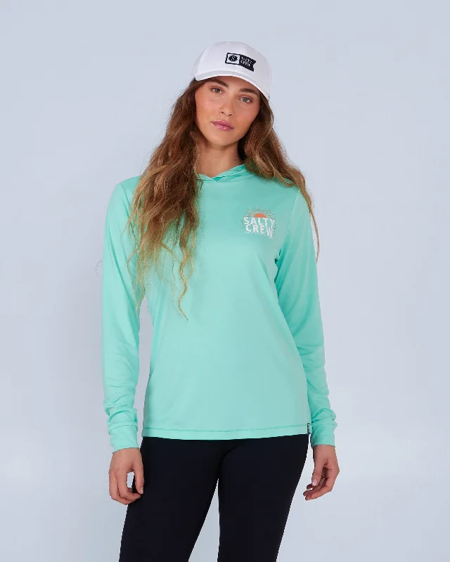 CRUISIN HOODED SUNSHIRT - Sea Foam