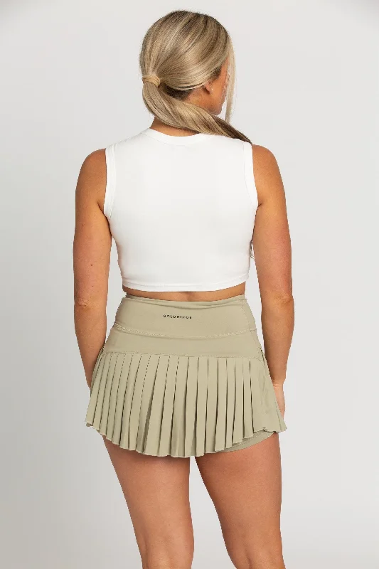 Ivory Sleeveless Softy Crop Top