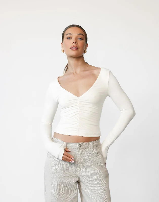 Nyx Long Sleeve Top (Oat)