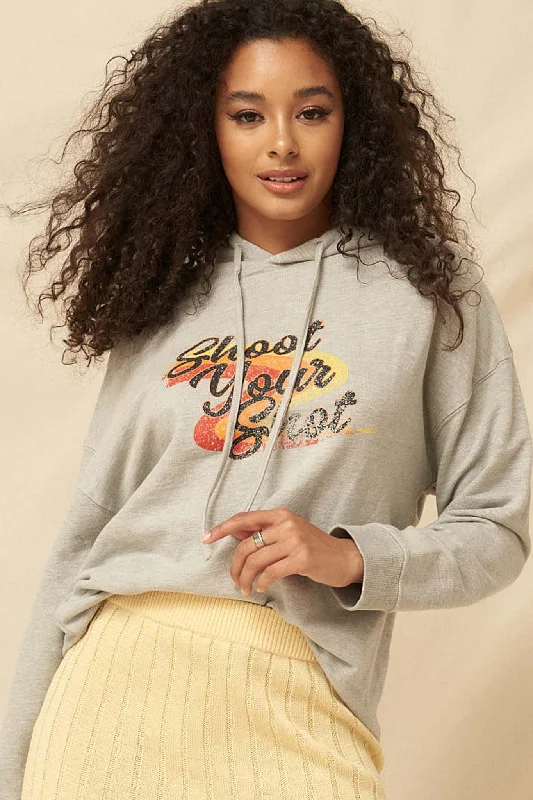 Shoot Your Shot Vintage Graphic Hoodie