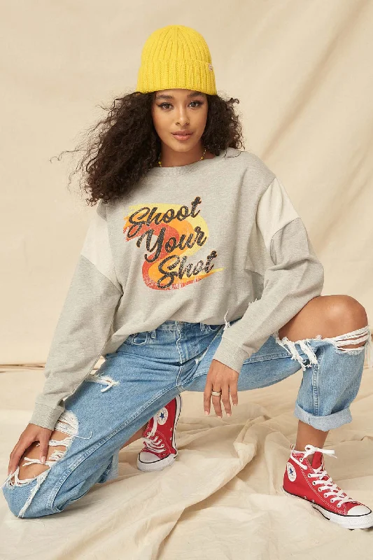 Shoot Your Shot Vintage Graphic Sweatshirt