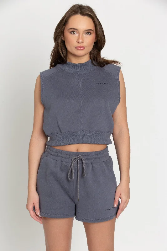 Slate GH Sweat Crop Top