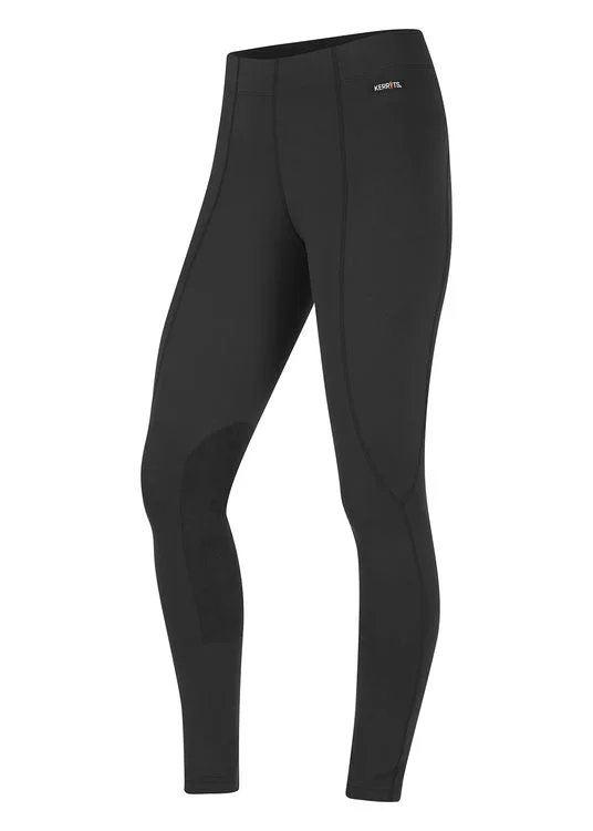 Flow Rise Knee Patch Performance Tight - Black