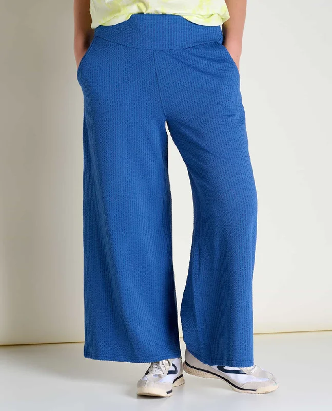 Women's Chaka Wide Leg Pant - Cornflower Texture