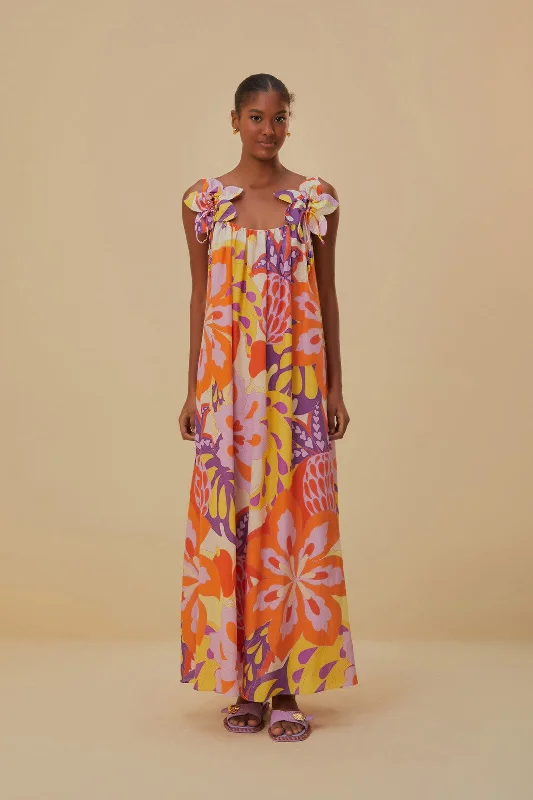 Lee Floral Sleeveless Maxi Dress