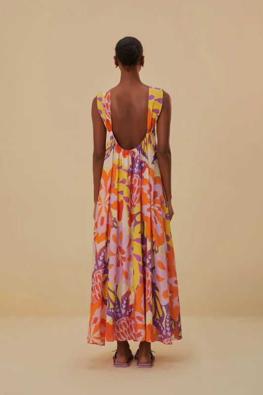 Lee Floral Sleeveless Maxi Dress