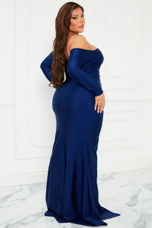 Need To Know Maxi Dress - Navy