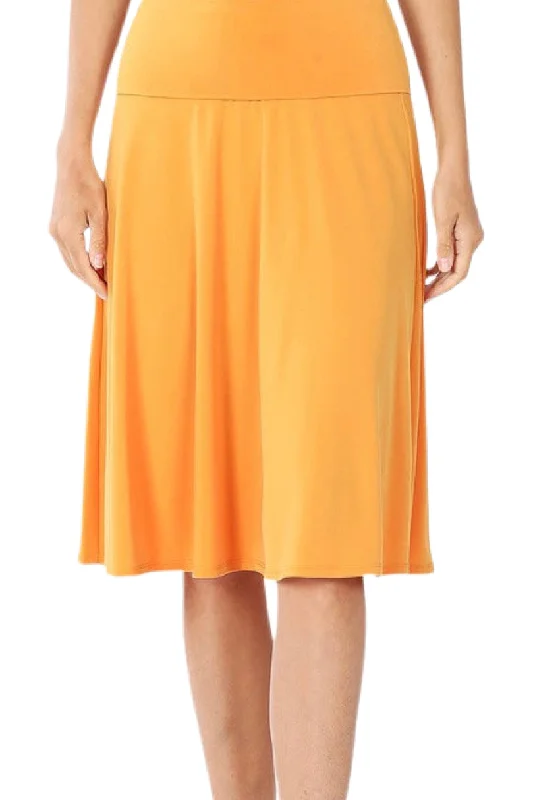 Skater Skirt 7502 in Ash Mustard or Blue Grey