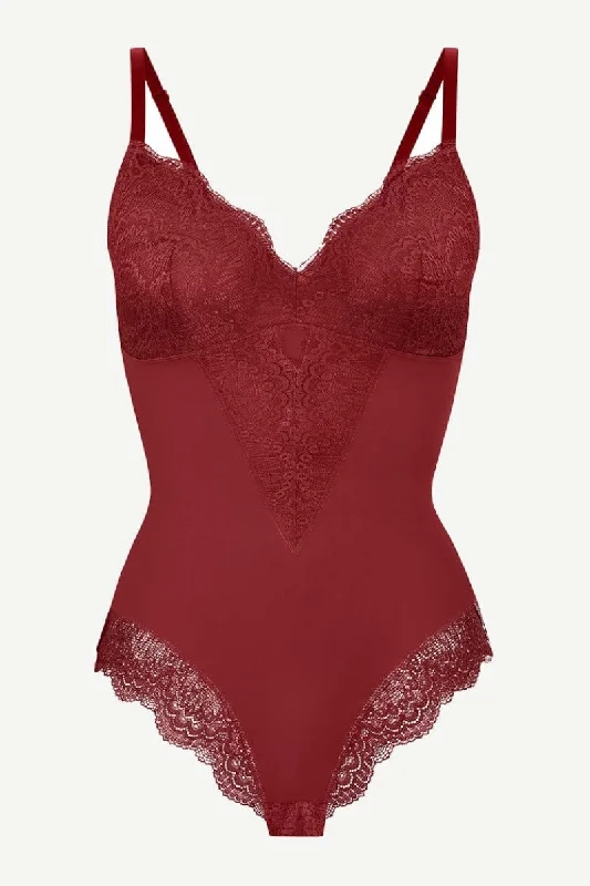 Lace Shaping Bodysuit Comfortable Lace Bodysuit Top