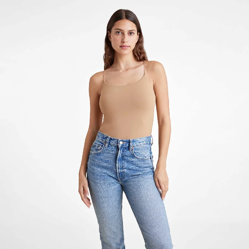 Cami Bodysuit | Cinnamon Elegant Mesh Bodysuit for Night