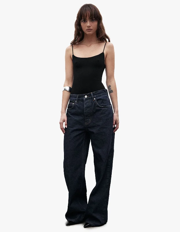Mari Bodysuit - Black Comfortable Velvet Bodysuit
