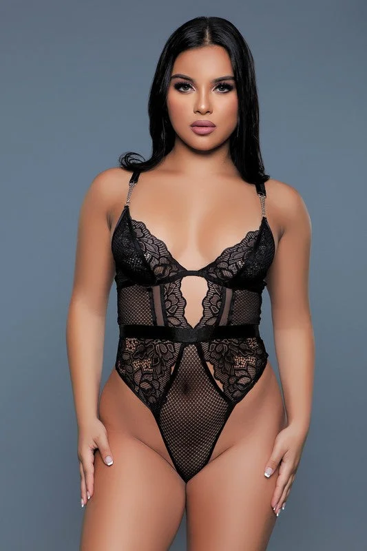 Camille Bodysuit Comfortable Bodysuit with Thong Back