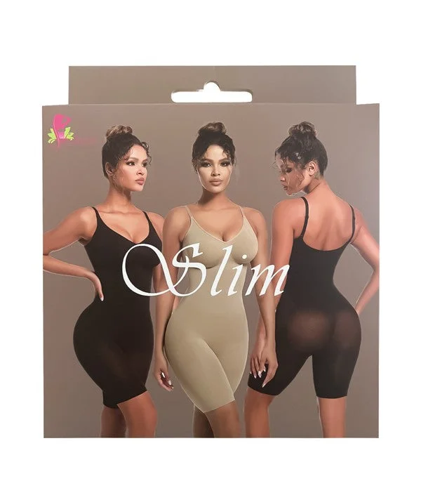 Seamless Sculpt Mid Thigh Bodysuit 9266 Fashionable Turtleneck Bodysuit