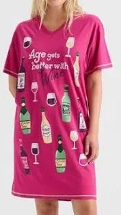 Age Gets Better Sleepshirt Ribbed T-Shirt High Neck Heavyweight