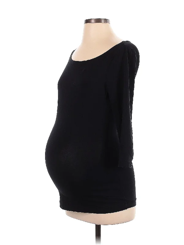 3/4 Sleeve T Shirt Houndstooth Herringbone Solid