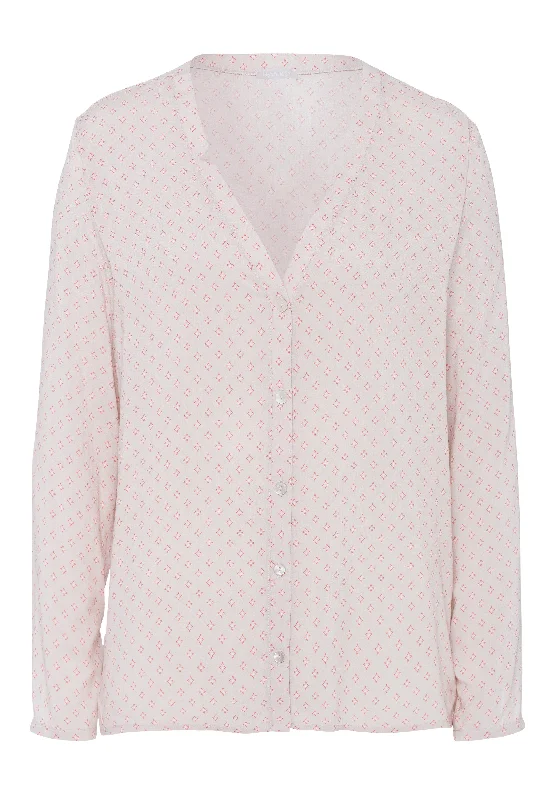 Sleep And Lounge Button Front Shirt | Minimal Blush 77611-1930 Lace Blend Ribbed Blend Corduroy Blend