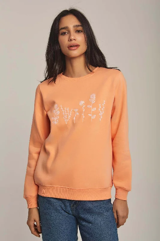 Sweat Shirt Ribbed Striped Patterned