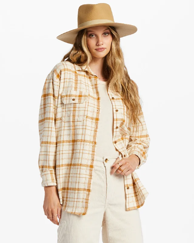 Billabong So Stoked Womens Flannel Shirt- WCP Fleece Nylon Spandex