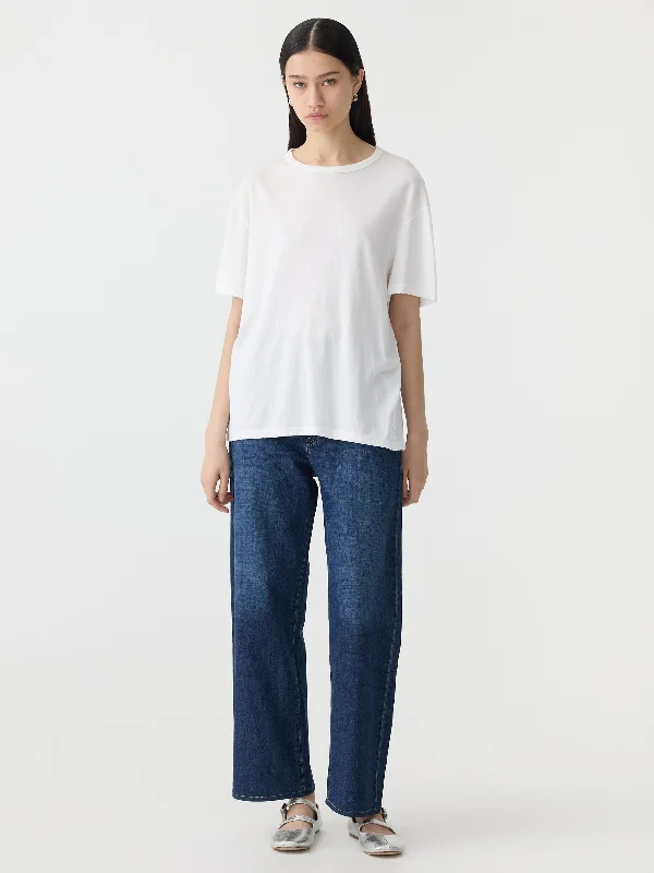 boyfriend heritage short sleeve t.shirt Basic T-Shirt Crew Neck Short Sleeve